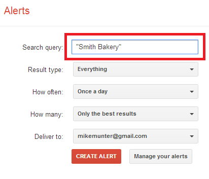 alerts - smith bakery