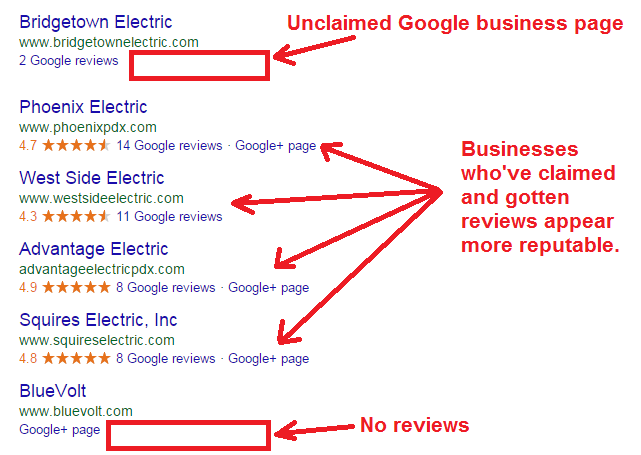 electricians local search results
