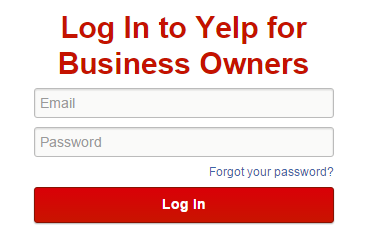 yelp business owner login